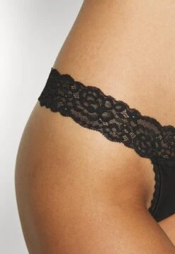 Anna Field 10PP COTTON AND LACE THONG - String - Black -Anna Field Günstiges Geschäft 1e3643c56d2f40289953e14d52bb3ace