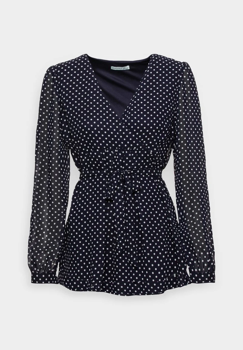 Bluse - Blue/white 1 Bluse - Blue/white