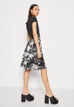 Anna Field Jerseykleid - Black/grey/white -Anna Field Günstiges Geschäft 26dcecded9604f15ac20eab66eee1226