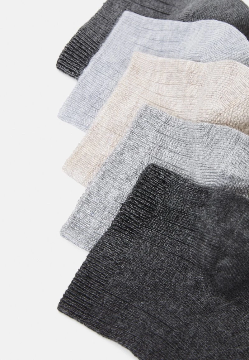 Anna Field SOFT RIBBED SNEAKER SOCKS 5PACK - Socken - Grey/beige 2 Anna Field SOFT RIBBED SNEAKER SOCKS 5PACK - Socken - Grey/beige – Bild 2