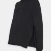 NURSING HOODIE WITH SLIT - Kapuzenpullover - Black