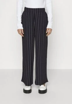 Anna Field Stoffhose - Dark Blue/brown/white -Anna Field Günstiges Geschäft 4d94ea4560c144d68fe37ea6a5c24ebd