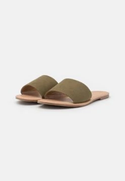 Anna Field 2 PACK - Pantolette Flach - Khaki/gold -Anna Field Günstiges Geschäft 532340f582ed478782893b4cafdee7fa