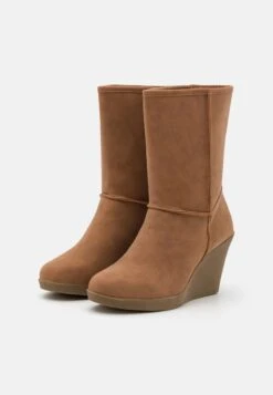 Anna Field WINTER BOOT - Keilstiefelette - Cognac -Anna Field Günstiges Geschäft 64d45de883534e7f974d195c7e051ad9