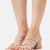 Anna Field LEATHER - Pantolette Hoch - Light Pink