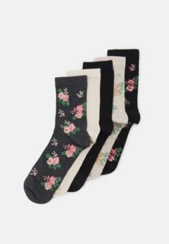 Anna Field HEART ANKLE 8 PACK - Socken - Black/grey -Anna Field Günstiges Geschäft 758b5443cf5b49d3b2cfe5eac33feb1a