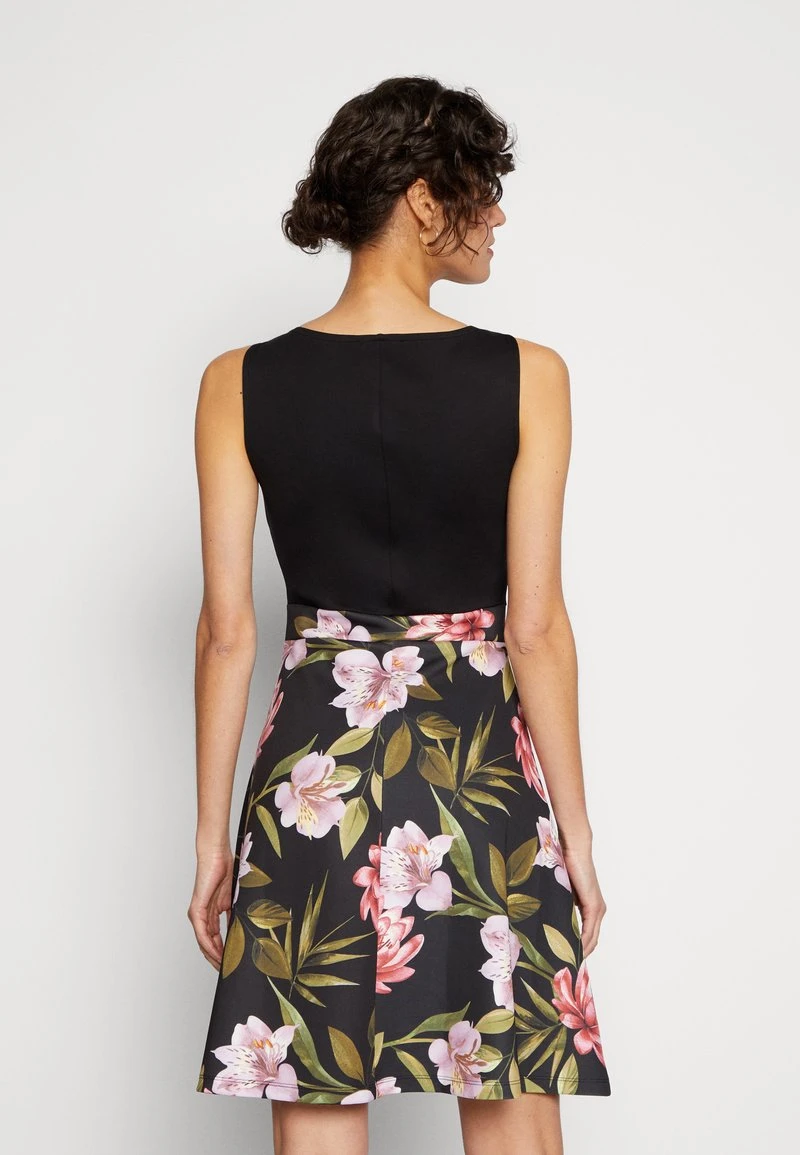 Anna Field Jerseykleid - Black/black/pink 3 Anna Field Jerseykleid - Black/black/pink – Bild 3