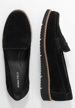 Anna Field COMFORT LEATHER - Slipper - Black -Anna Field Günstiges Geschäft cfa07cd963784bf69b43bc908cbd5eb6