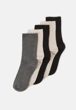 Anna Field 5 PACK - Socken - Beige/black/grey -Anna Field Günstiges Geschäft dea7449edcb441f7b7474480476e34b4 2