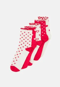 Anna Field 5 PACK - Socken - White/red -Anna Field Günstiges Geschäft e913f86b66a24d928ee120660589cafc 1