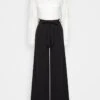 Anna Field Jumpsuit - White/black