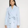 Anna Field LADIES PLUSH BATHROBE - Bademantel - Blue